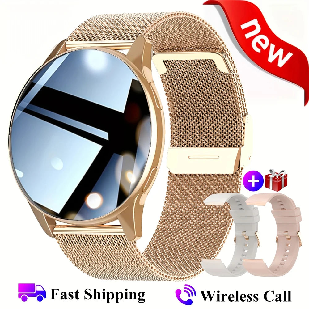Smartwatch 2025 Round AMOLED Display Bluetooth relojes para hombres Wireless Smart Watches Man Woman NEW For iPhone Android