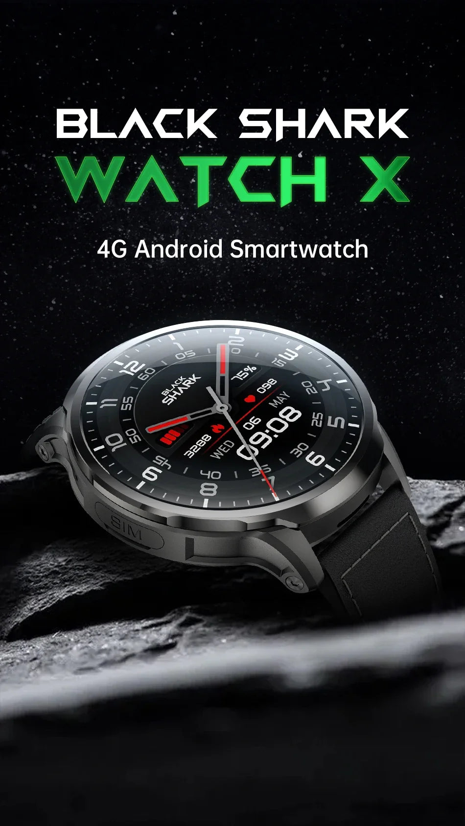Smart Watch X 1.9'' Display IP67 Washable 2MP Camera 4G Android Watch