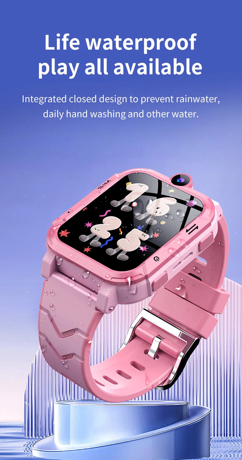 4G Kids Smart Watch 1+8GB GPS WiFi Tracker Location Video Call SOS Call Back Monitor Phone Watch Smartwatch Boys Girl Gifts