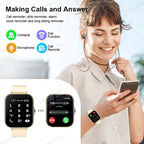 2025 New Smart Watch 1.83 Inch HD Display Answer Make Call Message Preview Sport Modes DIY Dial Weather Forecast Men Women Gifts