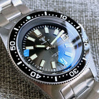 Tandorio 41mm 62MAS Black Gray Dial NH35A Automatic 300M Diving Men's Watch Ceramic Bezel Green Lume Bow Sapphire Glass