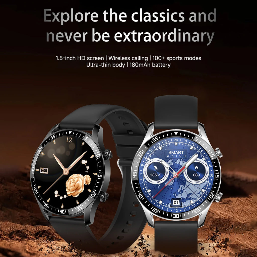New Smart Watch 2025 1.5-inch Display Screen Bluetooth Calling Multiple Sports Modes For Android&IOS Men Women Smartwatch