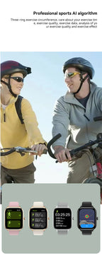 2025 New Smart Watch Men Women Gifts 2.01'' Full Touch Screen Sport Fitness Tracker Smartwatch Men BT Calls Digital smarthwhatch