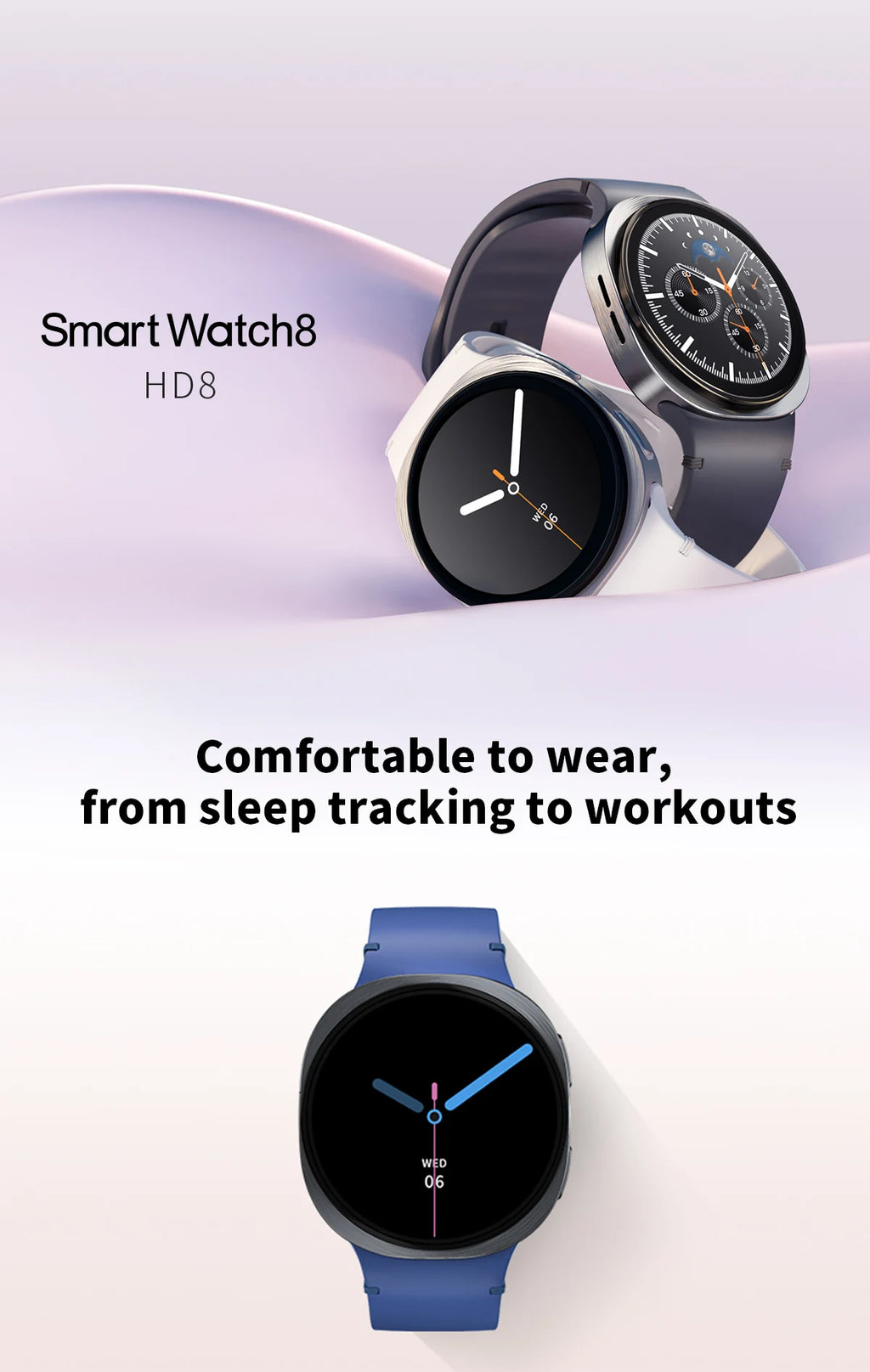 2025 New Smart Watch Series 8   Ultra-thin 1.46 inch Sport Watch Compass IP68 Waterproof Display Bluetooth Call GPS Smart Watch