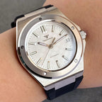 Tandorio 200M Diver 40mm Ice Blue Grid Dial Luminous NH35Automatic Men Watch Sapphire Glass Stainless Steel Bracelet