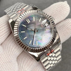 Tandorio MOP Mother of Pearl Dial Light Luxury 36/39mm Sapphire NH35A Diver Watch Men Steel Bracelet 20ATM Automatic ﻿Watch