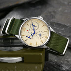 New 1963 40mm Mens Pilot Automatic Mechanical Watch Seagull ST17 Sapphire Crystal Waterproof Retro Style