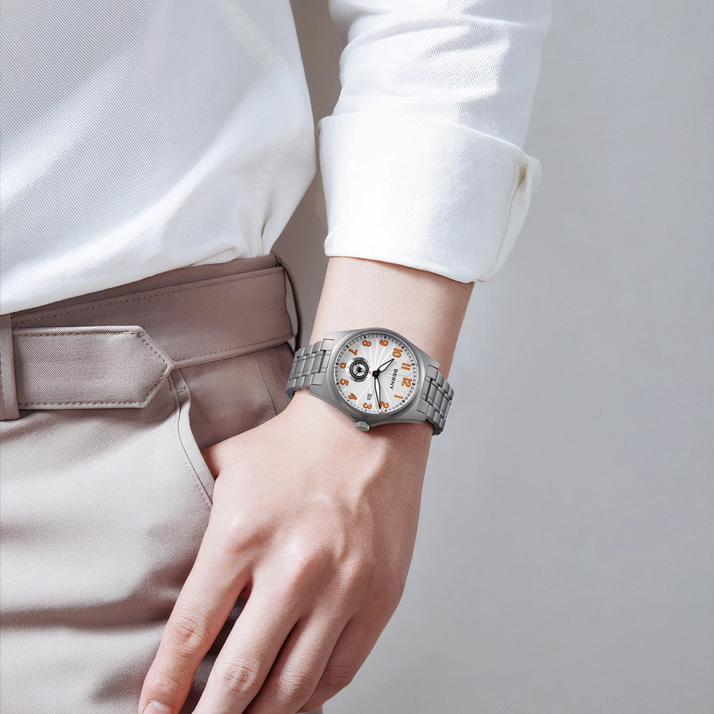 BERNY Full Titanium Automatic Men Watch Super Luminous Mechanical Wristwatch with 10ATM Waterproof Sapphire ST1731 Men Watches