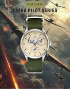 New 1963 40mm Mens Pilot Automatic Mechanical Watch Seagull ST17 Sapphire Crystal Waterproof Retro Style