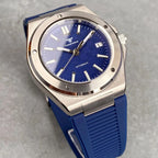 Tandorio 200M Diver 40mm Ice Blue Grid Dial Luminous NH35Automatic Men Watch Sapphire Glass Stainless Steel Bracelet