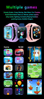 Kids Games Smart Watch 18 Games 1.83-inch Display Screen Camera Waterproof Flashlight For Holiday Gift Boy Girl Children Watch