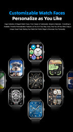 2025 A new smart watch, 1.96-inch sports watch, IP67 waterproof, 110+ sports mode, fitness activity tracker, ultra-thin watch.