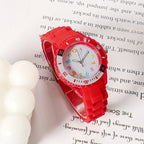 Kids Analog Watch for Boys Girls Soft Silicone Band Colorful Number Cute Watches for Children  Resistant Quartz Wristwatch