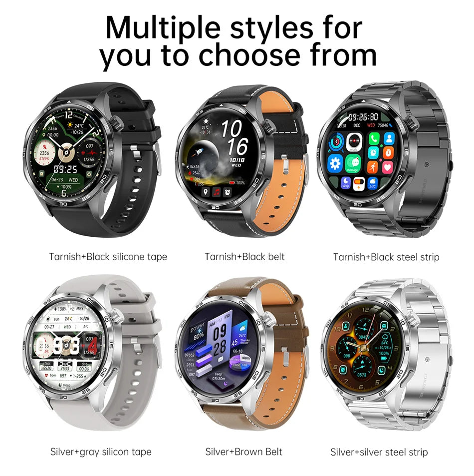 Smart Watch 5 Pro GPS NFC Smartwatch Men 360*360 AMOLED Screen Heart Rate Monitor Bluetooth Call IP67 Waterproof Men Smartwatch
