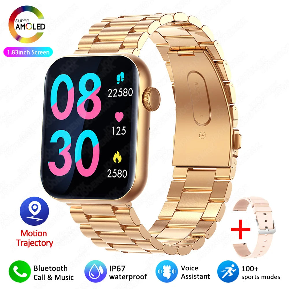 2025 New Smartwatch Men Android IOS Phone 1.9"HD Screen Bluetooth Call Heart Rate Monitoring Sports Waterproof Smart Watch Women