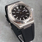 Tandorio 200M Diver 40mm Ice Blue Grid Dial Luminous NH35Automatic Men Watch Sapphire Glass Stainless Steel Bracelet