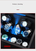 Luxury Watch Winder for Automatic Watches Box Mechanical with Zero Magnetism Silent 12 Watches Box Storage Rotating for Men