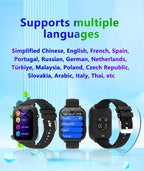 Kids Games Smart Watch 18 Games 1.83-inch Display Screen Camera Waterproof Flashlight For Holiday Gift Boy Girl Children Watch