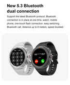 Smart Watch 8 Classic Men HD Display Screen  Bluetooth Call Sports Fitness Waterproof Watch SmartWatch 1.32-inch Android IOS New