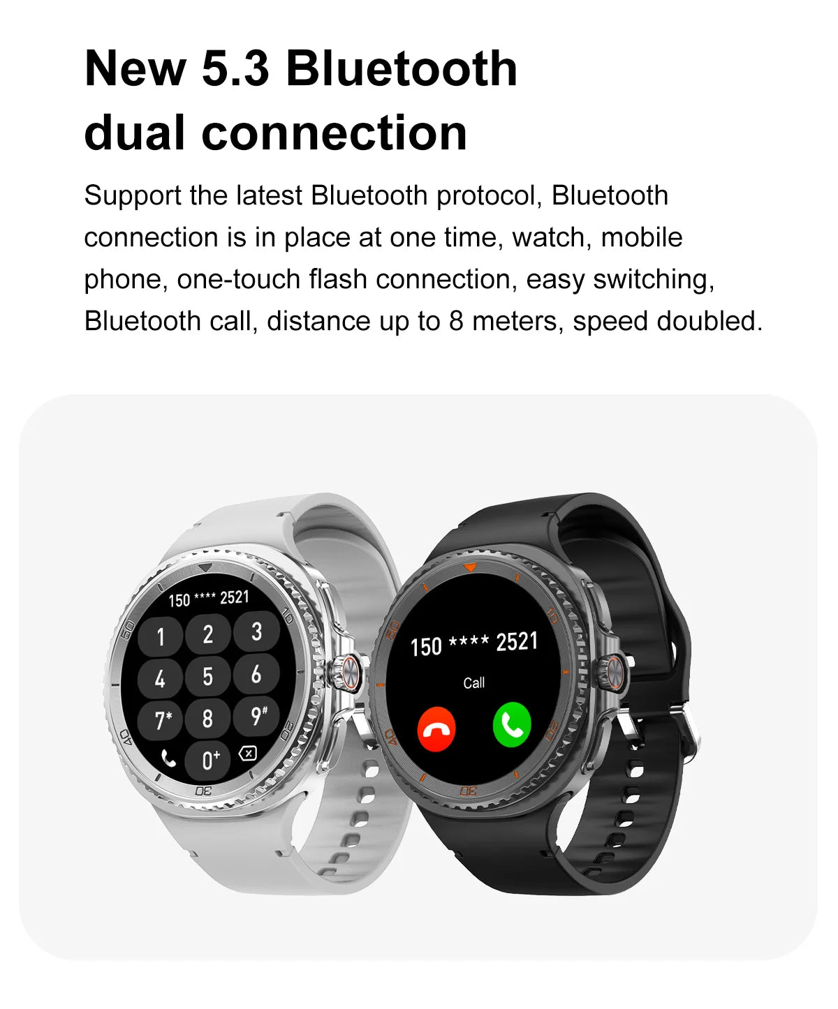 Smart Watch 8 Classic Men HD Display Screen  Bluetooth Call Sports Fitness Waterproof Watch SmartWatch 1.32-inch Android IOS New