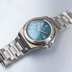Tandorio Light Blue Mother of Pearl 40mm Sapphire Crystal Glass 100m Waterproof Japan NH35A Automatic Men Mechanical watch