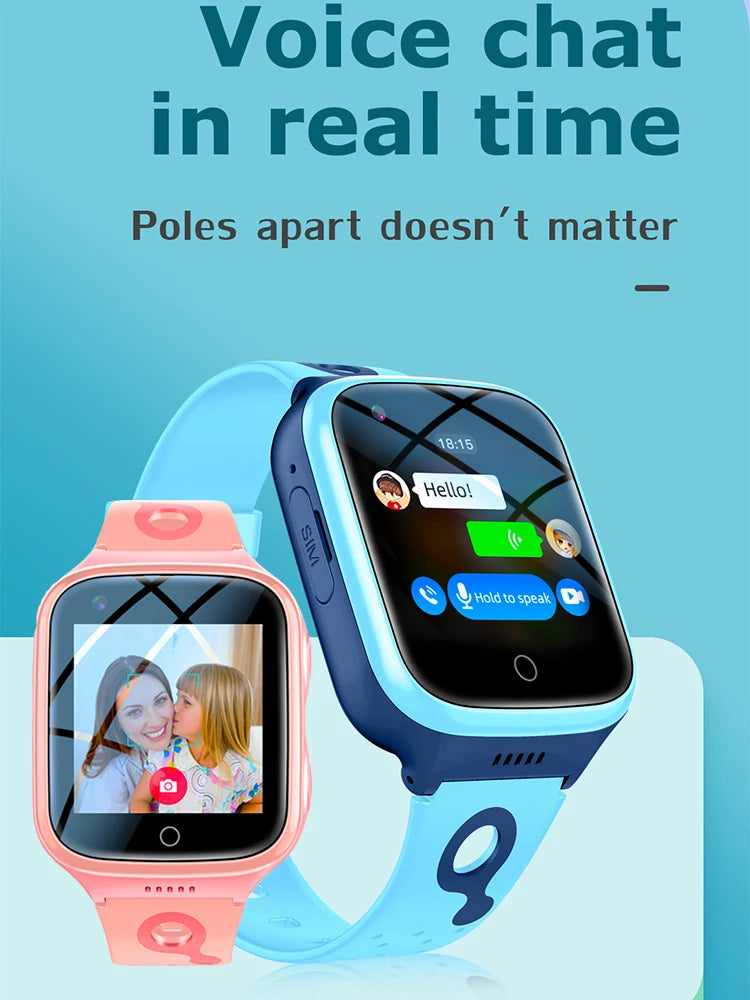 Xiaomi Mijia Kids Smartwatch Video Call SOS GPS Tracker Remote Monitor 1000mAh Calculator Baby Smart Watch Phone for Children