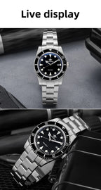 ADDIESDIVE Luxury Men's Analog Watch BGW9 Luminous Ceramic Bezel Bubble Mirror Glass Diver's Watch 200m Quartz Watches AD2068