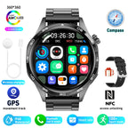 Smart Watch 5 Pro GPS NFC Smartwatch Men 360*360 AMOLED Screen Heart Rate Monitor Bluetooth Call IP67 Waterproof Men Smartwatch
