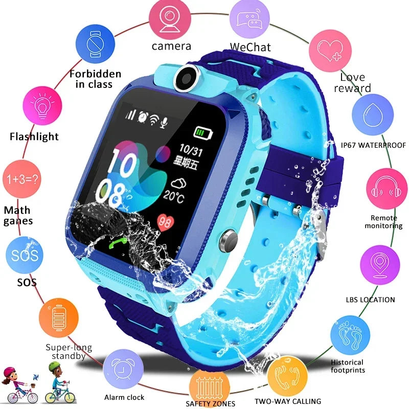 Multifunctional Kids Smartwatch with Camera & Games – Touchscreen GPS Watch for Children Ages 4-12, Perfect Birthday Gift