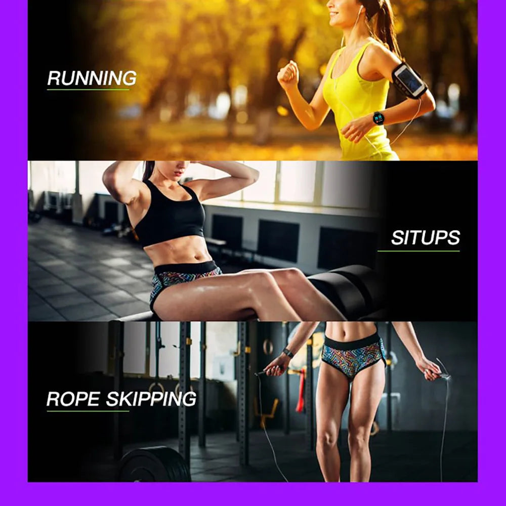 D18 Smart Watch For Ios Android Men Waterproof Smartwatch Women Sleep Monitor Message Fitness Tracker Bracelet Sport Watches SMS