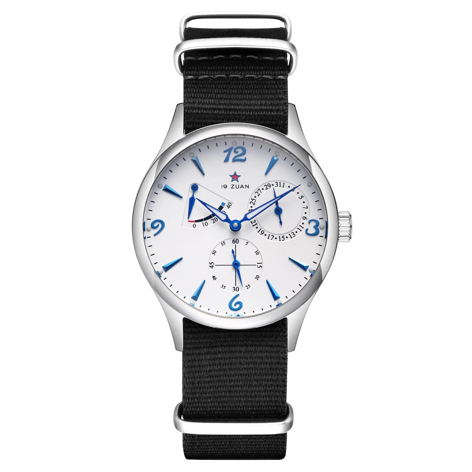 New 1963 40mm Mens Pilot Automatic Mechanical Watch Seagull ST17 Sapphire Crystal Waterproof Retro Style