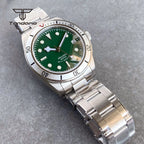 Business 40mm Men's Stainless Steel NH35 Automatic Wristwatch Sapphire Date Dress Mechanical Watches Luminous Self-winding