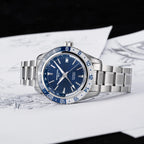 SEESTERN Men of Watch Office GMT Automatic NH34 Movement Sapphire Glass Bezel 20bar Waterproof Diver Mechanical Wristwatch S456