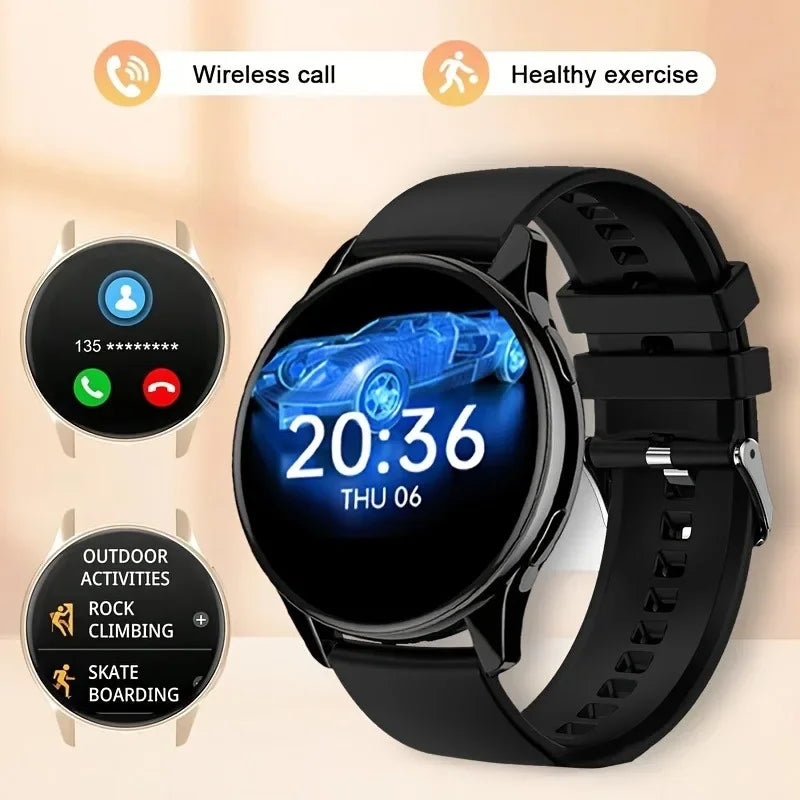 Smartwatch 2025 Round AMOLED Display Bluetooth relojes para hombres Wireless Smart Watches Man Woman NEW For iPhone Android