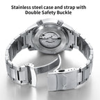 BERNY Automatic Diving Watches for Men 20AMT Super Luminous Mechanical Men's Diver Watch Sapphire Full Stainless Steel Dive