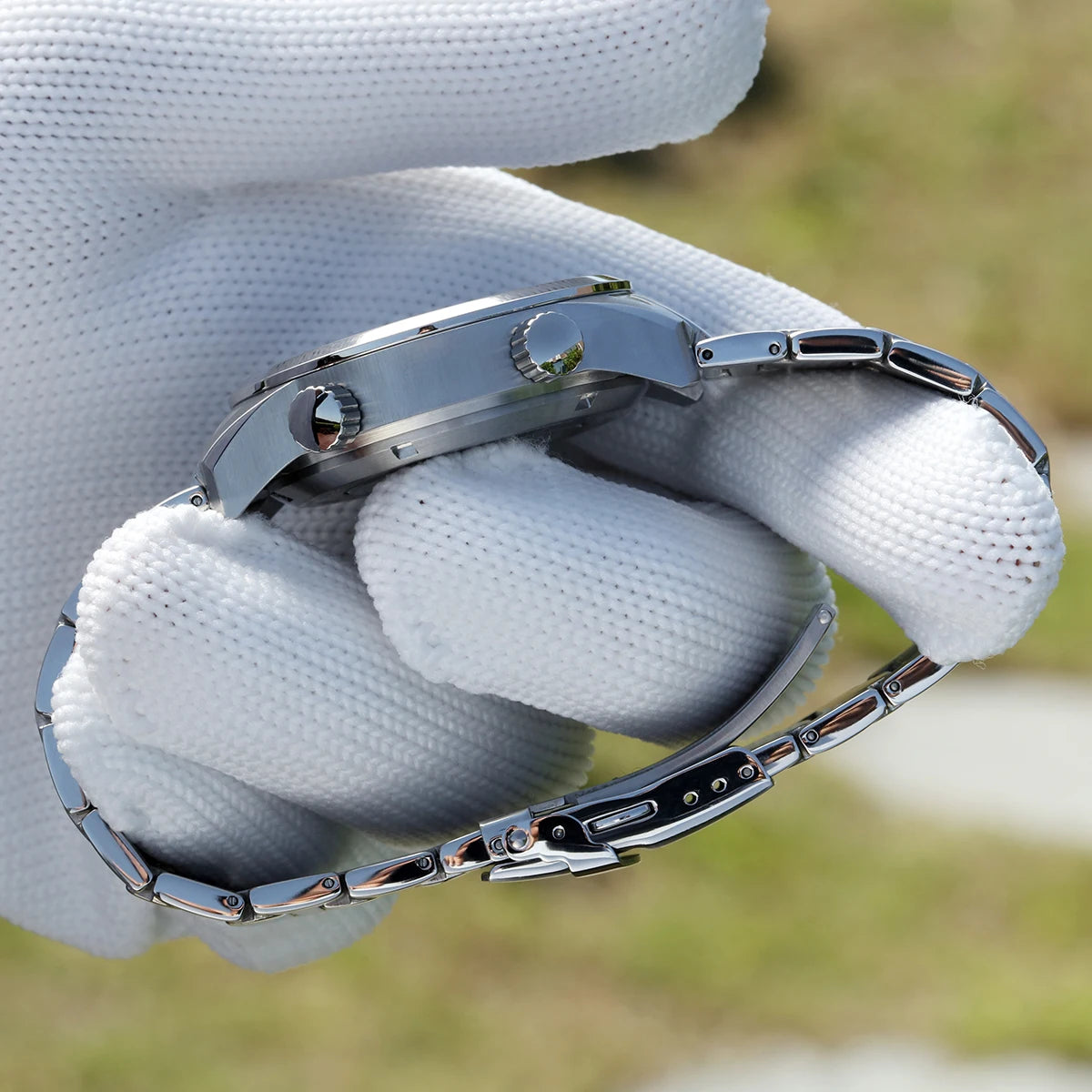 BERNY Automatic Diving Watches for Men 20AMT Super Luminous Mechanical Men's Diver Watch Sapphire Full Stainless Steel Dive