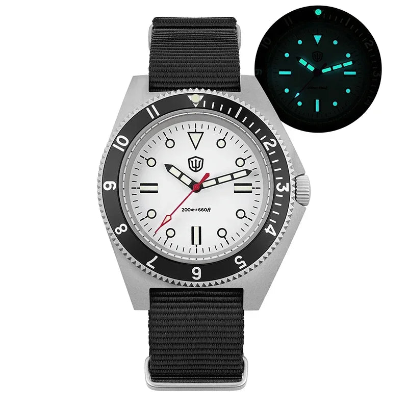 Watchdives WD1972 Quartz Watch VH31 Sweep Seconds Movement Sapphire Crystal BGW9 Luminous 20Bar Waterproof Vintage Men Watches