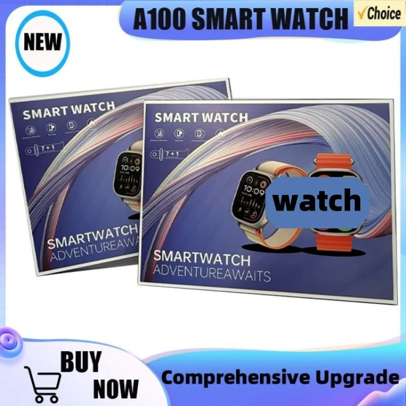 Smart Watch with Full Touch HD Screen 2.08" 49mm NFC Support Magnetic Charging Bluetooth Calling Health & Fitness Tra