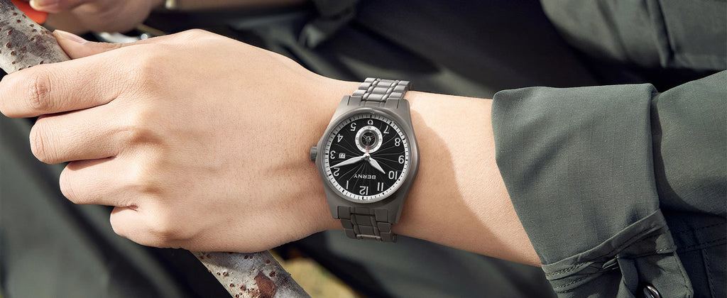 BERNY Full Titanium Automatic Men Watch Super Luminous Mechanical Wristwatch with 10ATM Waterproof Sapphire ST1731 Men Watches