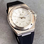 Tandorio New Black Luxury Business Engineer Style Men's Mechanical Watch Sapphire Glass 100m Waterproof NH35A Automatic Watches