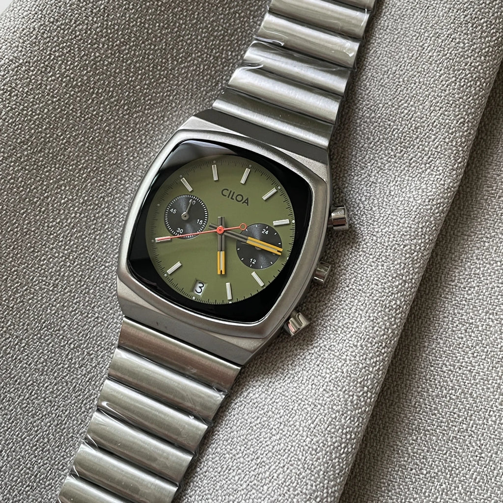 Man sports high-end Square watch for men high quality quartz new in men's watches luxury brand stainless steel strap Men gift