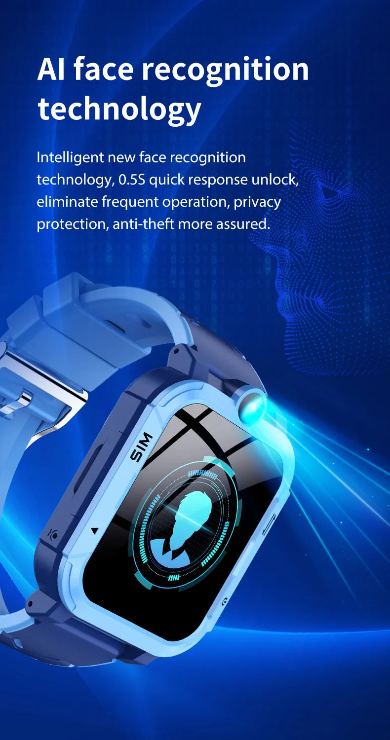 4G Kids Smart Watch 1+8GB GPS WiFi Tracker Location Video Call SOS Call Back Monitor Phone Watch Smartwatch Boys Girl Gifts