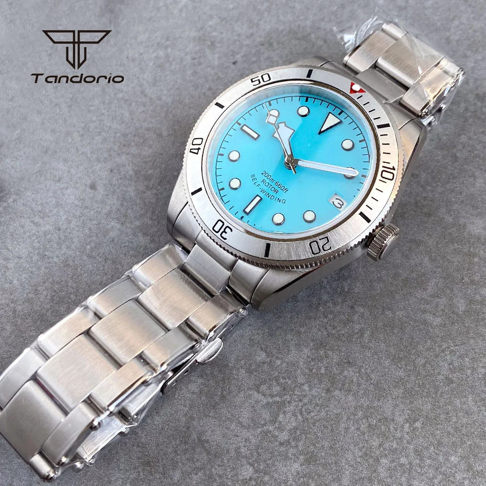 Business 40mm Men's Stainless Steel NH35 Automatic Wristwatch Sapphire Date Dress Mechanical Watches Luminous Self-winding