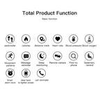 D18 Smart Watch For Ios Android Men Waterproof Smartwatch Women Sleep Monitor Message Fitness Tracker Bracelet Sport Watches SMS