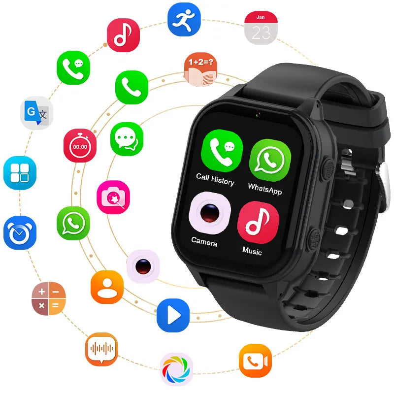 Wonlex 4G Smart Watch Kid SOS GPS WiFi Wristwatch Whatsapp KT19Pro Android8.1 with Video Call Camera Monitor Children smartwatch